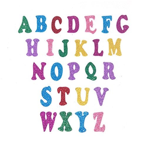 TTSAM 5 Sheets 210PCS Colorful Glittery Foam Self Adhesive Letters Stickers,Foam Letter Stickers Alphabet for Kid's Arts Craft Supplies Greeting Cards Scrap Books Home Decoration - Image 4