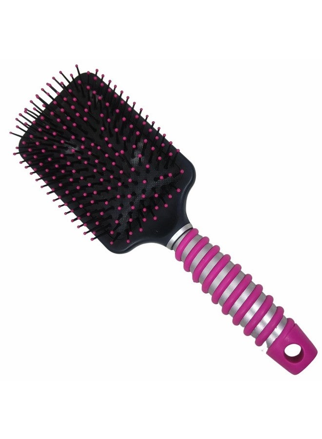 سكارليت لاين فرشاة مجداف كبيرة بشعيرات بأطراف كروية مرنة وناعمة من النايلون للحصول على شعر سميك ومجعد ومفرود ورقيق وطويل وقصير وجاف رطب للرجال والنساء_وردي - Image 1