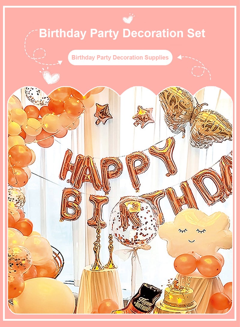 Sharpdo 61-Pcs Birthday Balloon Set, for Indoor and Outdoor Decorating Birthday Parties, with Happy Birthday Balloon - Image 1