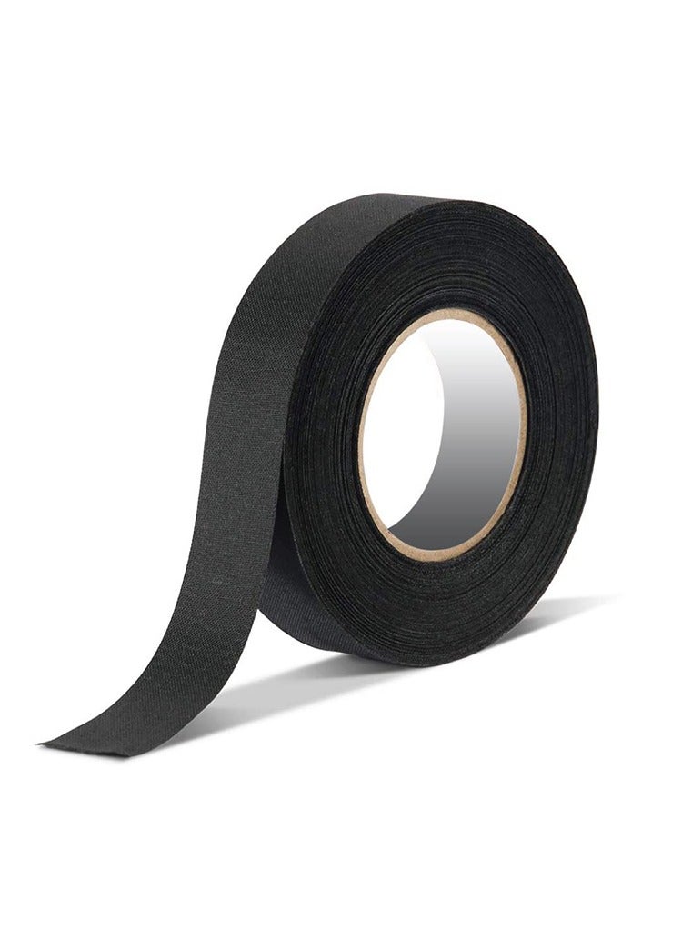 MR.SMART Mr Smart Automotive PET Flannel Tape, Black, Heat-Resistant, Professional-Grade Protection for Vehicle Electrical Systems, Pack Of 10 Rolls - Image 1