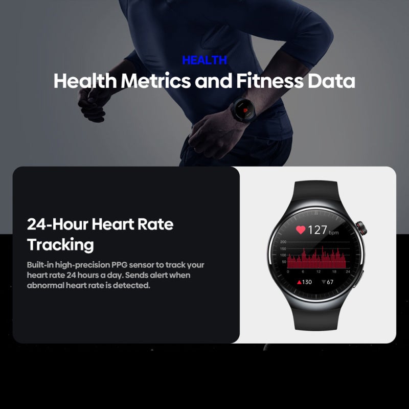 Zeblaze Smartwatch Amoled Display Rotating Crown Health Monitoring Smartwatch - High-Clear Display Exercise Tracking Smartwatch For Health Management - Image 4