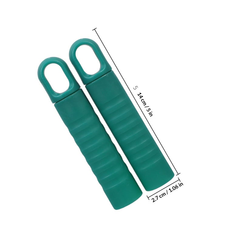 2Pcs 25mm Diameter Mop Handle Grips with Hole Plastic Replacement Tube Tail Hanger - Image 3