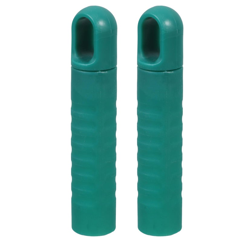 2Pcs 25mm Diameter Mop Handle Grips with Hole Plastic Replacement Tube Tail Hanger - Image 2