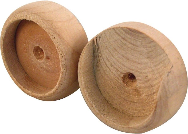 Prime-Line N 6794 1-3/8 Inch Wooden Closet Pole Socket Set - Image 1