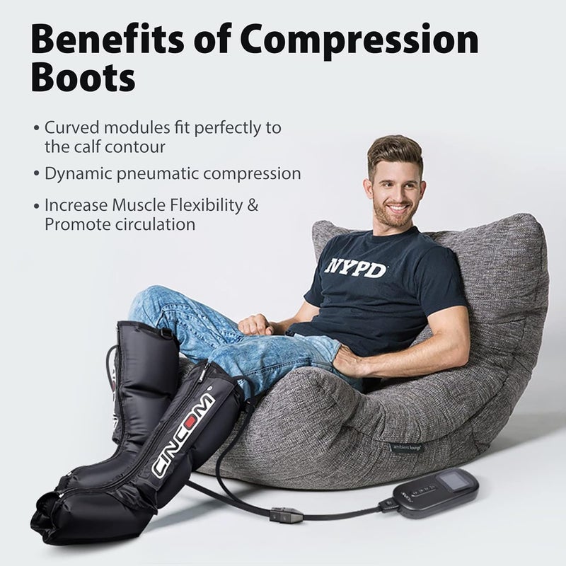 CINCOM Leg Massager for Circulation and Pain Relief Air Compression Boots Helpful for Relaxation Swelling and Edema Gifts for Mom and Dad Athletes Recovery FSAHSA - Image 4