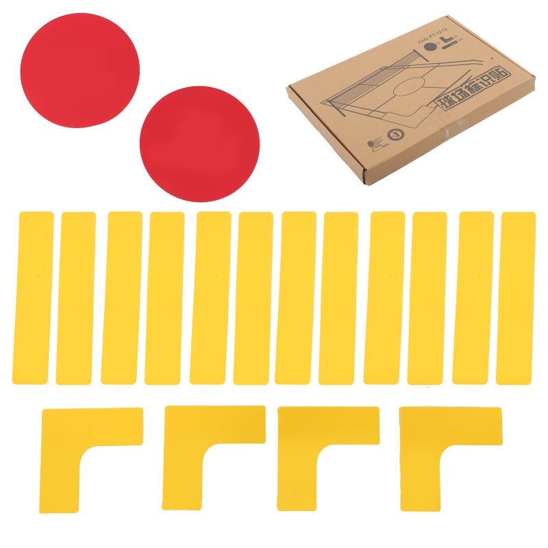 POWERTI Sport Court Boundary Line Marker Pickleball Markers Set for Basketball Volleyball Tennis Badminton - Image 1