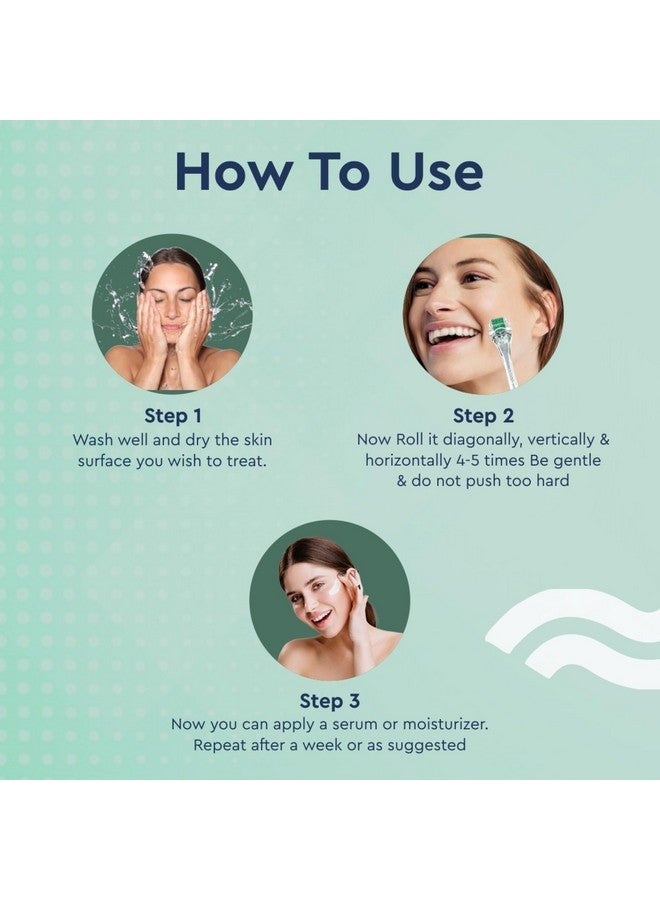 غوب ديرما رولر لنمو الشعر 0.5 مم - 540 إبرة دقيقة من التيتانيوم | تنشيط بصيلات الشعر | لعلاج تساقط الشعر | تعزيز تكثيف الشعر | جودة ممتازة | إصلاح الشعر التالف | أداة فعالة لعلاج فروة الرأس - أخضر شفاف - Image 5