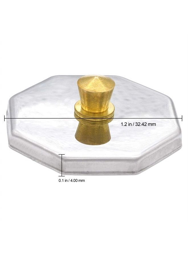 Beauticom Crystal Glass Dappen Dish for Acrylic Nail Dip Powder, Monomer, and Nail Polish Remover (Octagon Shape w/Stainless Steel Lid, 4 Pieces)  - Image 4