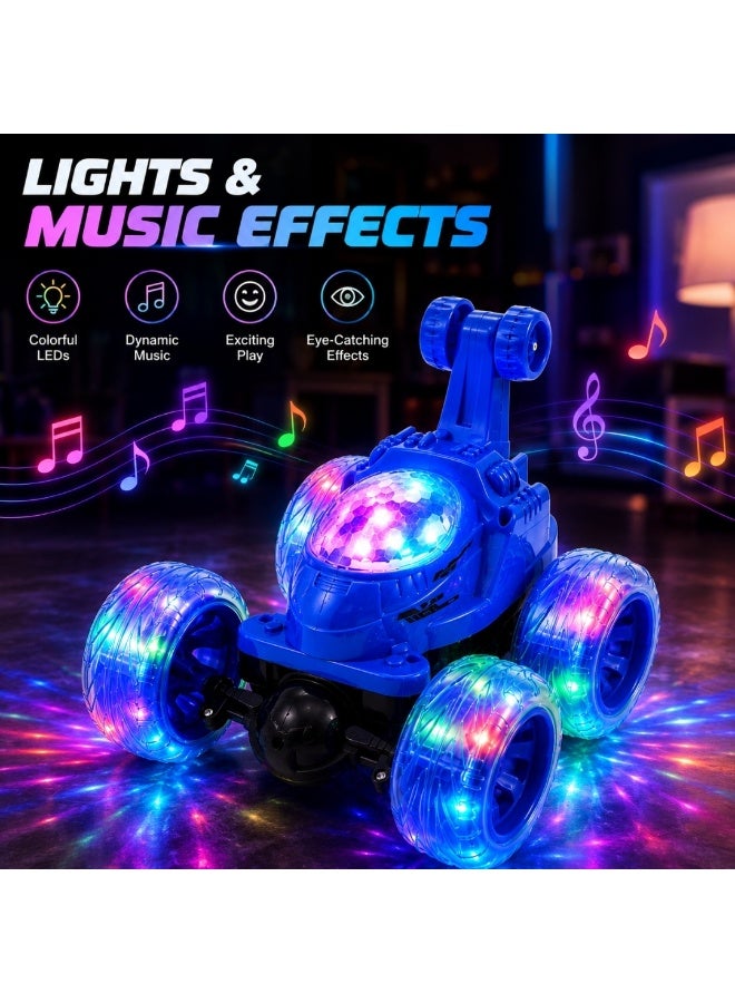 سيارة ألعاب تعمل بالتحكم عن بعد، تدور 360 درجة، مزودة بإضاءة LED وشحن USB، مناسبة للأطفال الأولاد - Image 3