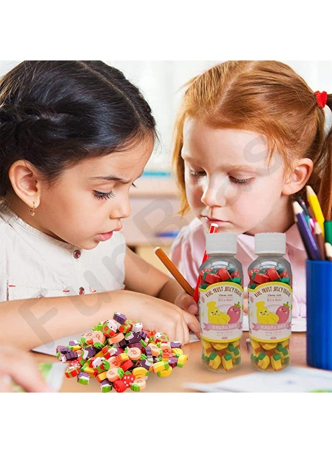 FunBlast Eraser for Kids - Fruit Erasers for Kids, Eraser Set, Eraser for Kids Stylish, Eraser Set for Return Gift, Stationary Set for Kids, Fruit Eraser, Rubber Eraser for Kids (Pack of 3 Bottles) - Image 5