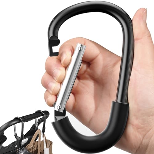 SURDOCA Stroller Hooks, Large Stroller Hooks for Bags, Universal Stroller Clips and Hooks, Mommy Hook for Stroller Heavy Duty, Stroller Accessories for Mom - Image 1