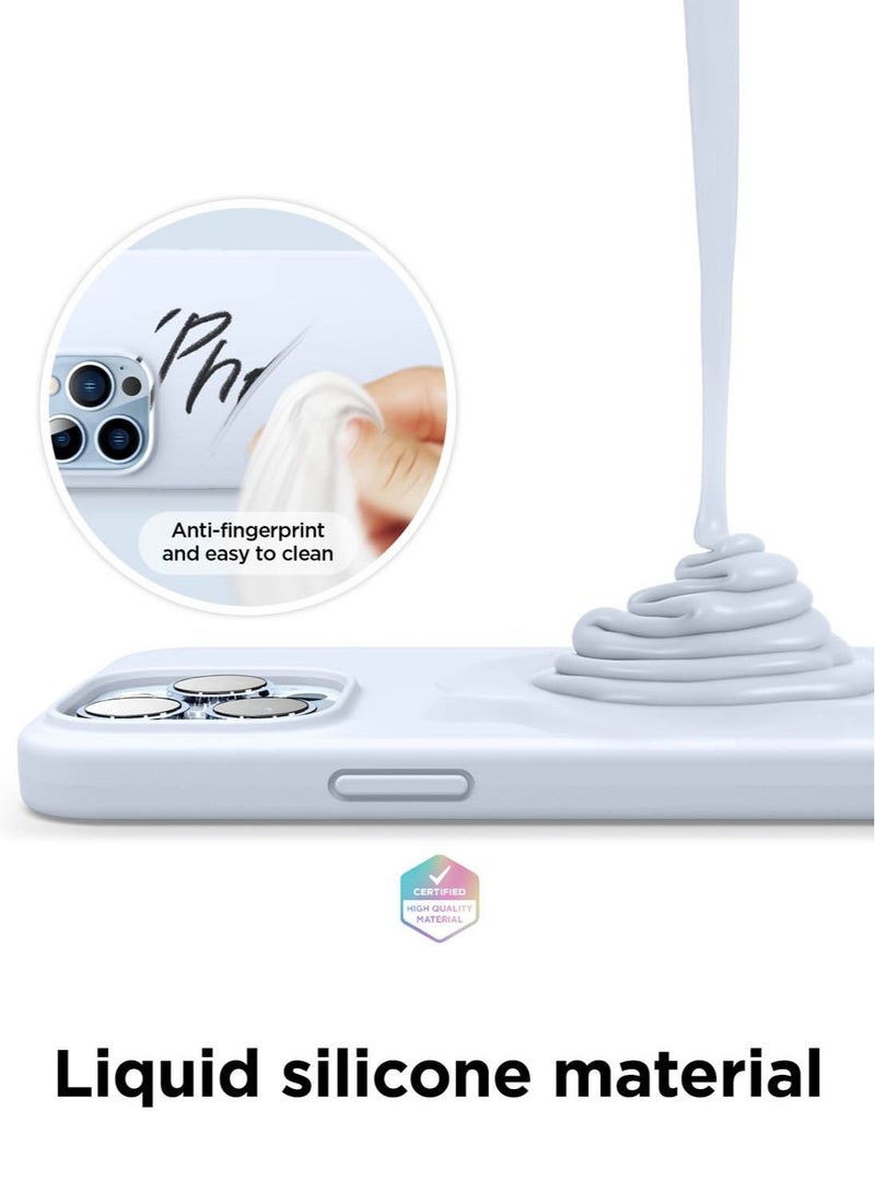 Elago Silicone for iPhone 13 Pro MAX Case Cover - Light Blue - Image 2