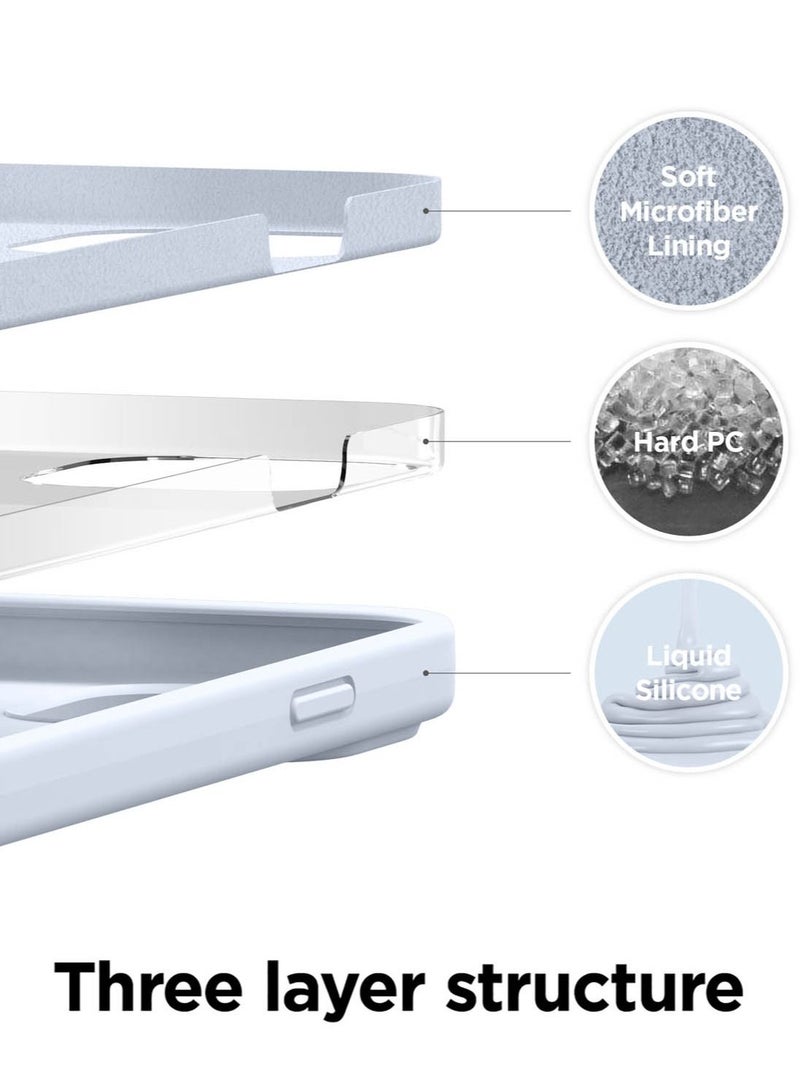 Elago Silicone for iPhone 13 Pro MAX Case Cover - Light Blue - Image 3