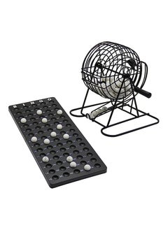 Goolsky Home Bingo Game Set , 8 Inch Metal Cage Include 3/5 Inch White Balls,Board, 18 Cards, Black - pzsku/Z05A87B006D92FB5690D6Z/45/_/1689233990/d9fbd434-cae4-4b98-b954-777afdf3c442