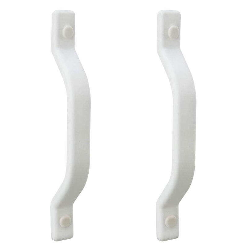 RecPro RV Grab Assist Handle 9 12 Inches Black or White Exterior Assist Handle 2 Handles White