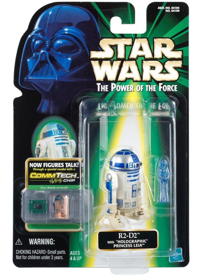 Star Wars: Power of the Force CommTech R2-D2 with Holographic Princess Leia Action Figure - Image 1