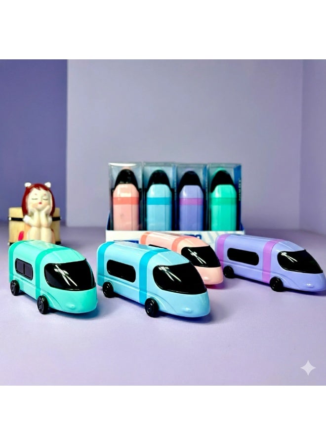 تشنغدا مبراة قطار مزدوجة مع ممحاة - أزرق - Image 5