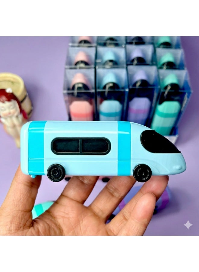 تشنغدا مبراة قطار مزدوجة مع ممحاة - أزرق - Image 1