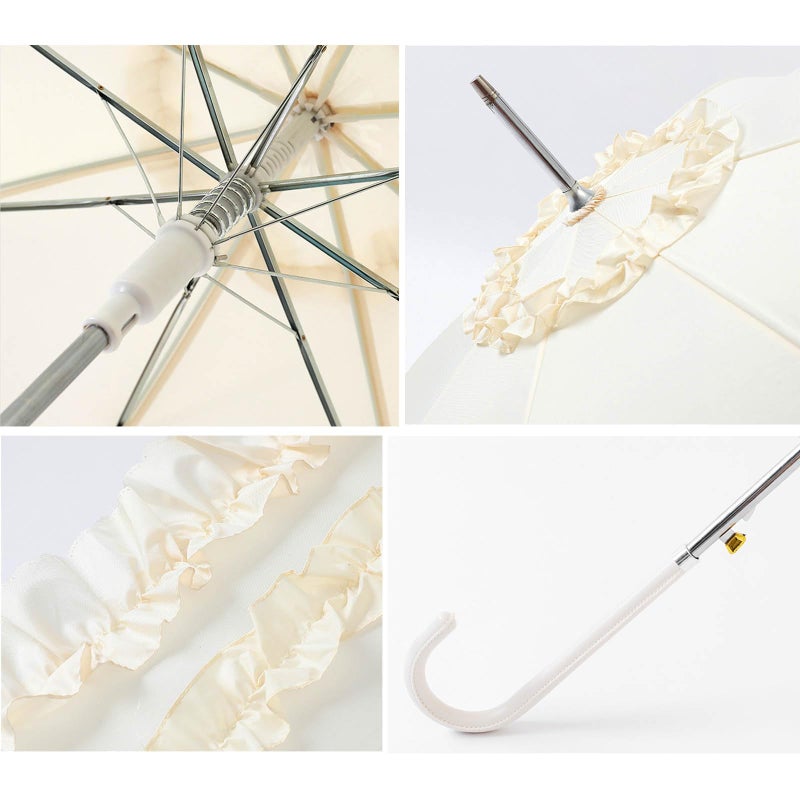 Waterproof Dacron Umbrella with Fiberglass Frame - Manual Open/Close for Rain and Sun Protection - Image 5