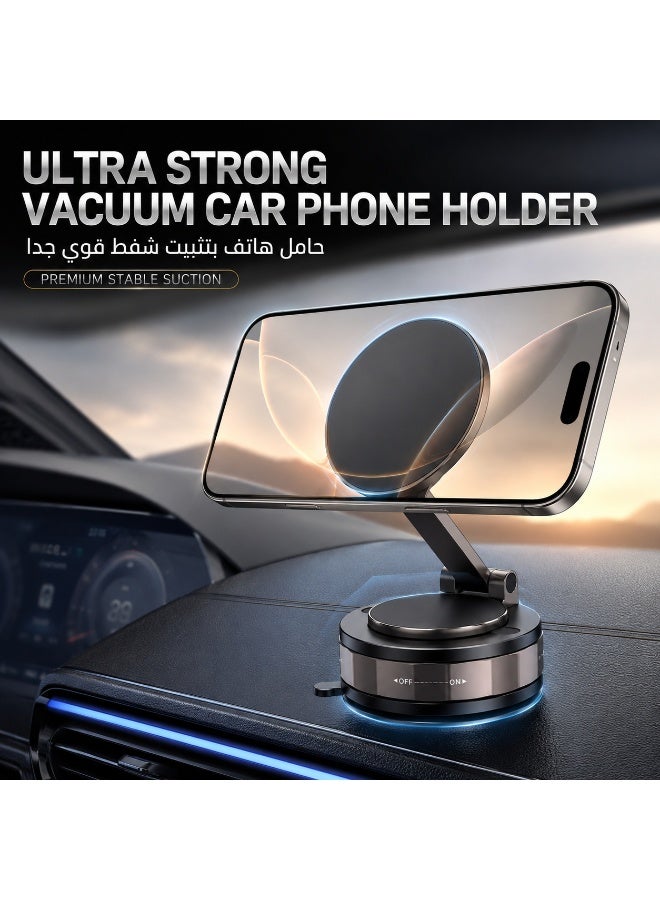 حامل هاتف مغناطيسي للسيارة بنظام شفط فراغي - طراز جديد لعام 2025 للملاحة - Image 2