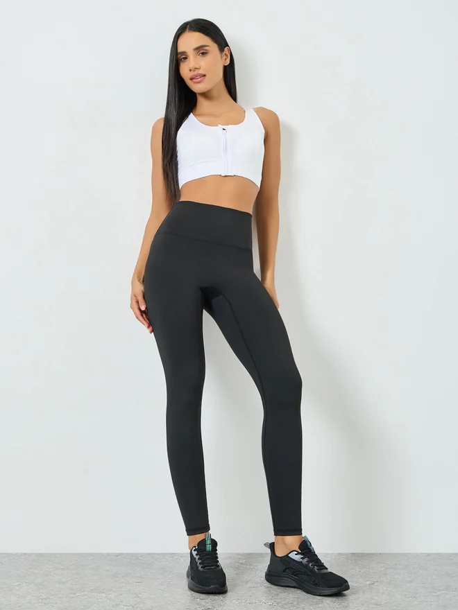 ستايلي Styli Black High-Rise Leggings