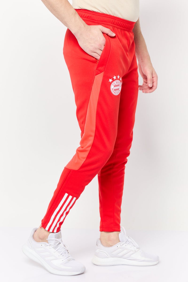 Adidas سروال رياضي للرجال مع حبل سحب، أحمر - Image 3