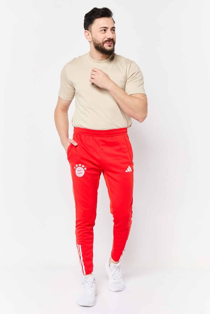 Adidas سروال رياضي للرجال مع حبل سحب، أحمر - Image 2