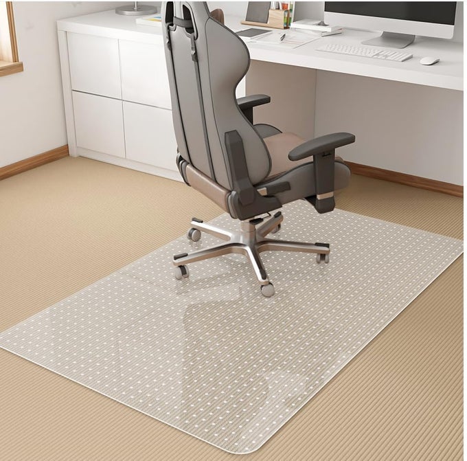 OFFICE CHAIR MAT FOR CARPET COMPUTER DESK MATCLEAR DESK CHAIR MAT FOR HOME OFFICE ROLLING CHAIRHEAVY DUTY FLOOR PROTECTOREASY TO CLEANANTISLIP36 X48 RECTANGLE
