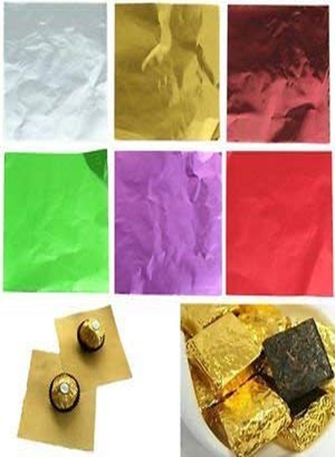Perfect Pricee Aluminum Chocolate Wrapper Foil Chocolate Candy Wrappers Aluminium Foil Paper Wrapping Papers Square (Mutli Colour) - Image 2