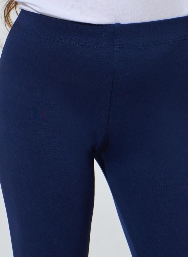 Styli Girls Pack of 2 - Cotton Blend Capri Leggings - Image 3