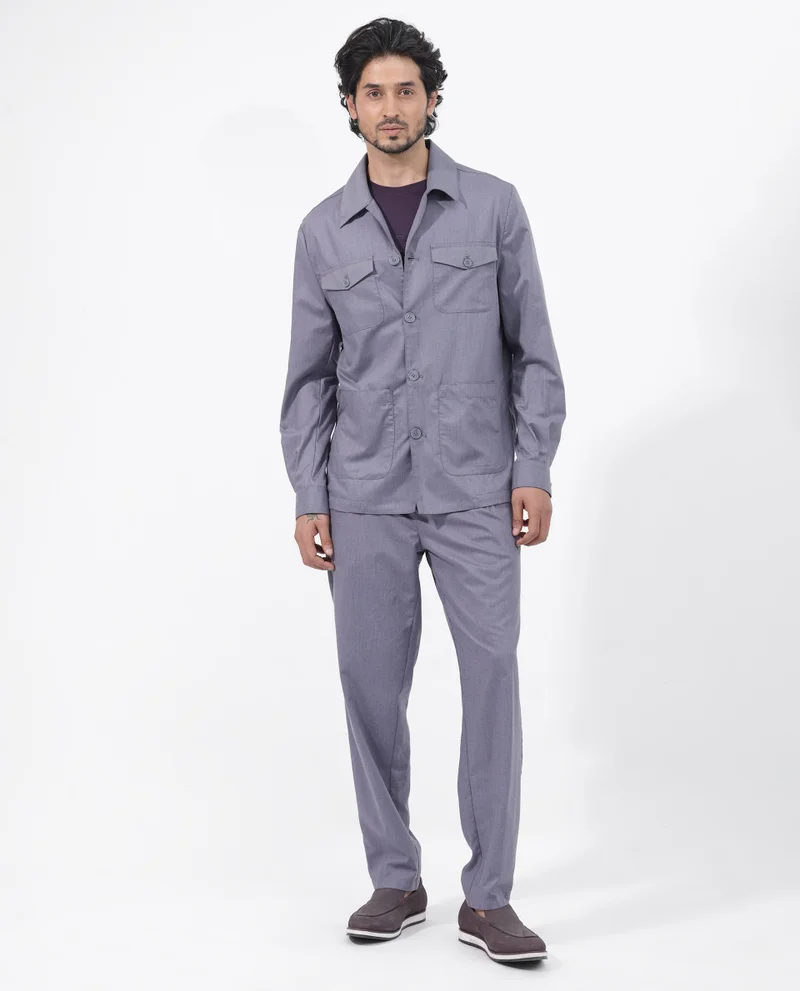 Rare Rabbit Men's Melange Trousers