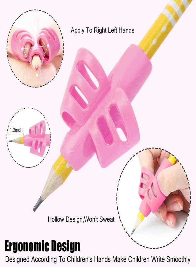 BUSHIBU Pencil Grips for Kids Handwriting, 12 Pcs Toddler Pencil Grippers, Pen Grips Holders for Beginners Preschoolers Children - Image 4