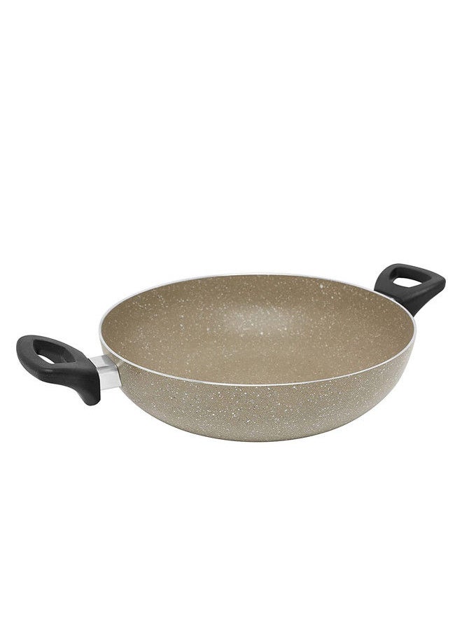 Trust Non-Stick Aluminum Wok With Heat Resistant Handle Dark Green/Black  - Image 1