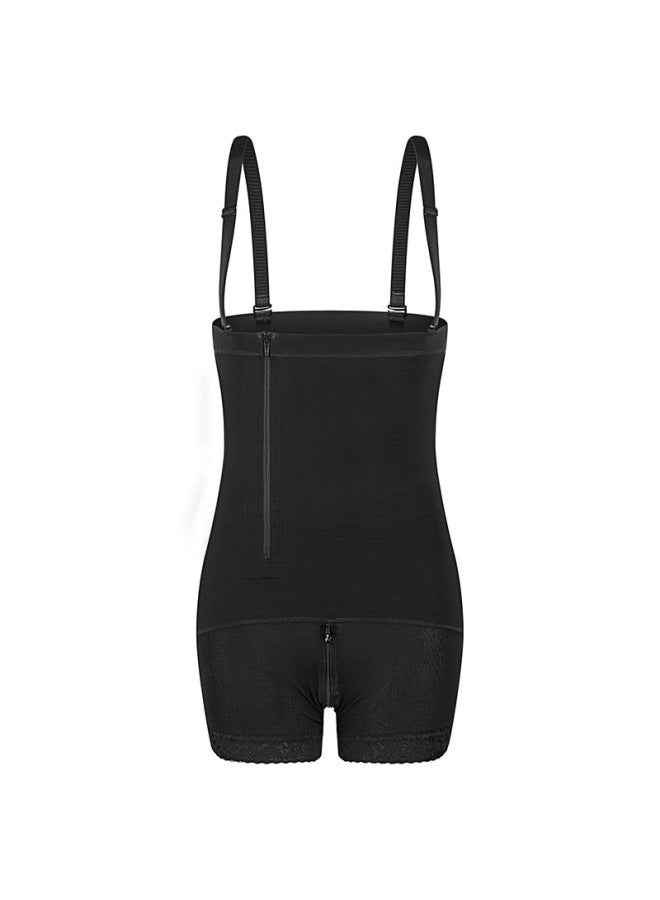 Side Pull Hip Lifting Abdomen Tinting Fat Woman Plus Size Body Shaping Bodysuit Hip Tight Waist Tunic