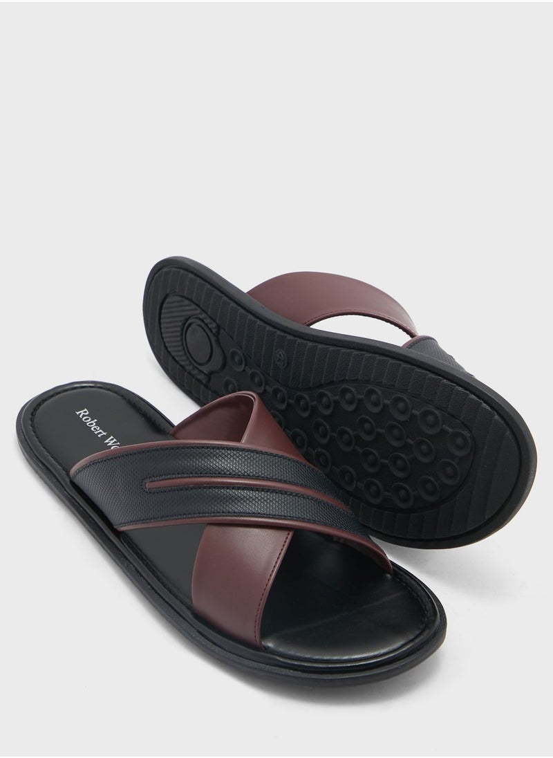 Robert Wood - Cross Strap Sandals - Image 1