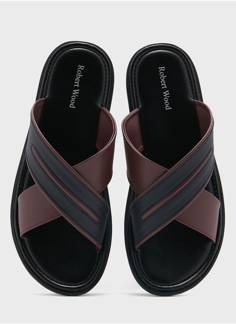 Robert Wood - Cross Strap Sandals - Image 1
