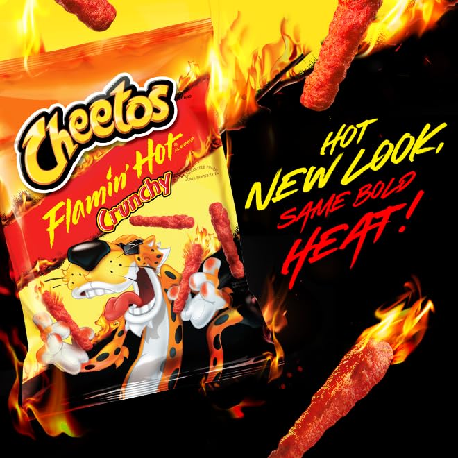 Cheetos Cheese Flavored Snacks, Flamin' Hot Mix Variety Pack, (Pack of 40) - Image 3