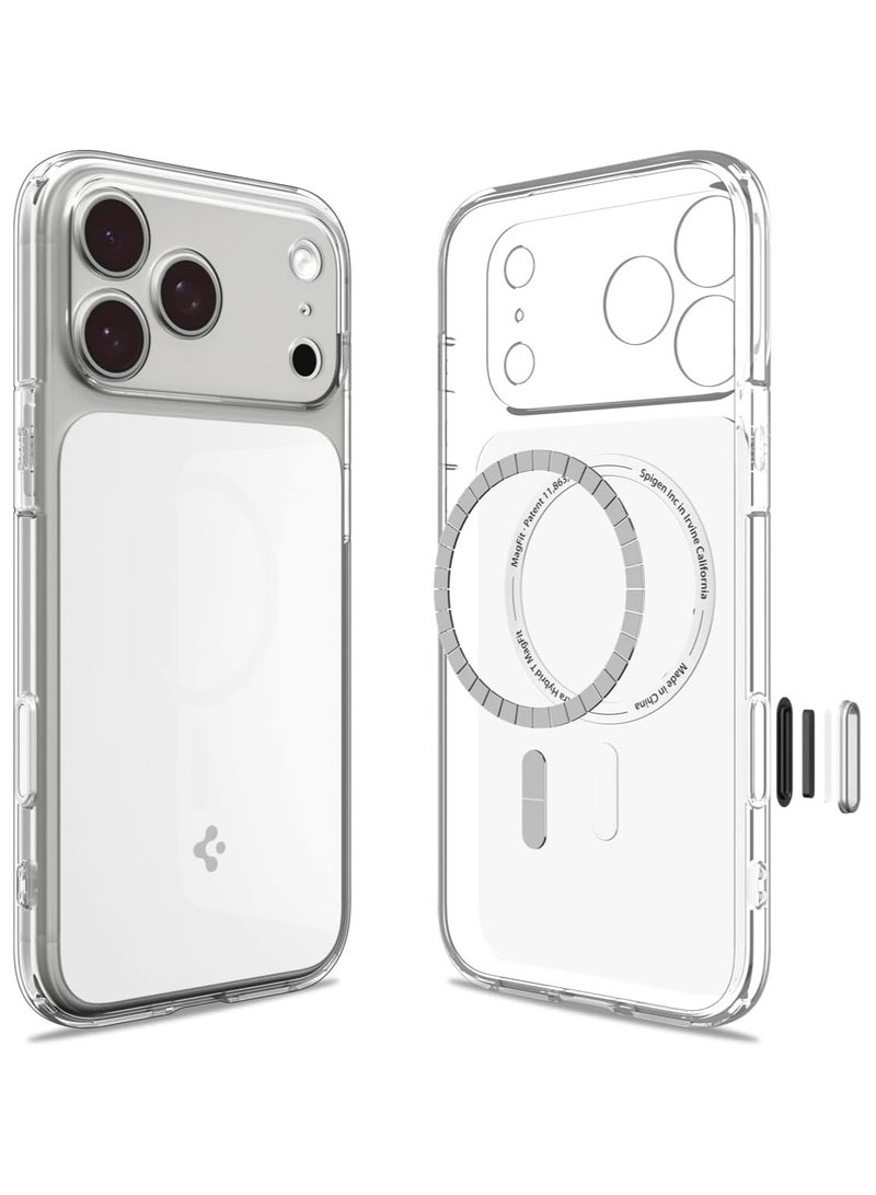 Spigen Ultra Hybrid T MagFit for iPhone 17 Pro MAX Case Cover [Camera Control Button Cover] with MagSafe (2025) - Glossy White - Image 1