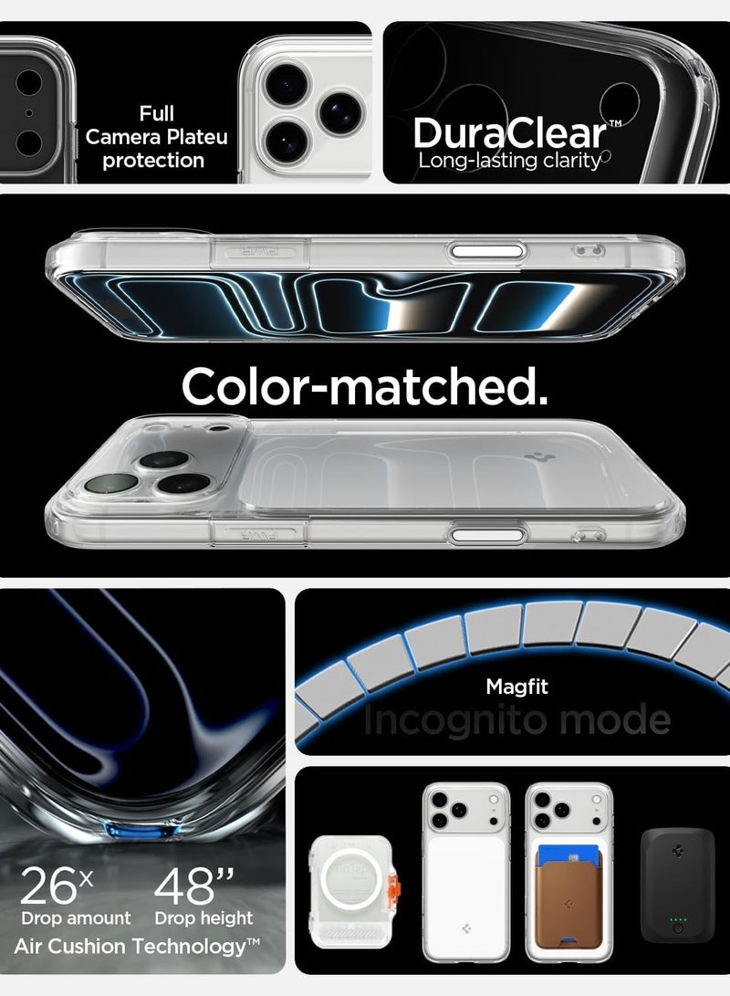 Spigen Ultra Hybrid T MagFit for iPhone 17 Pro MAX Case Cover [Camera Control Button Cover] with MagSafe (2025) - Glossy White - Image 3