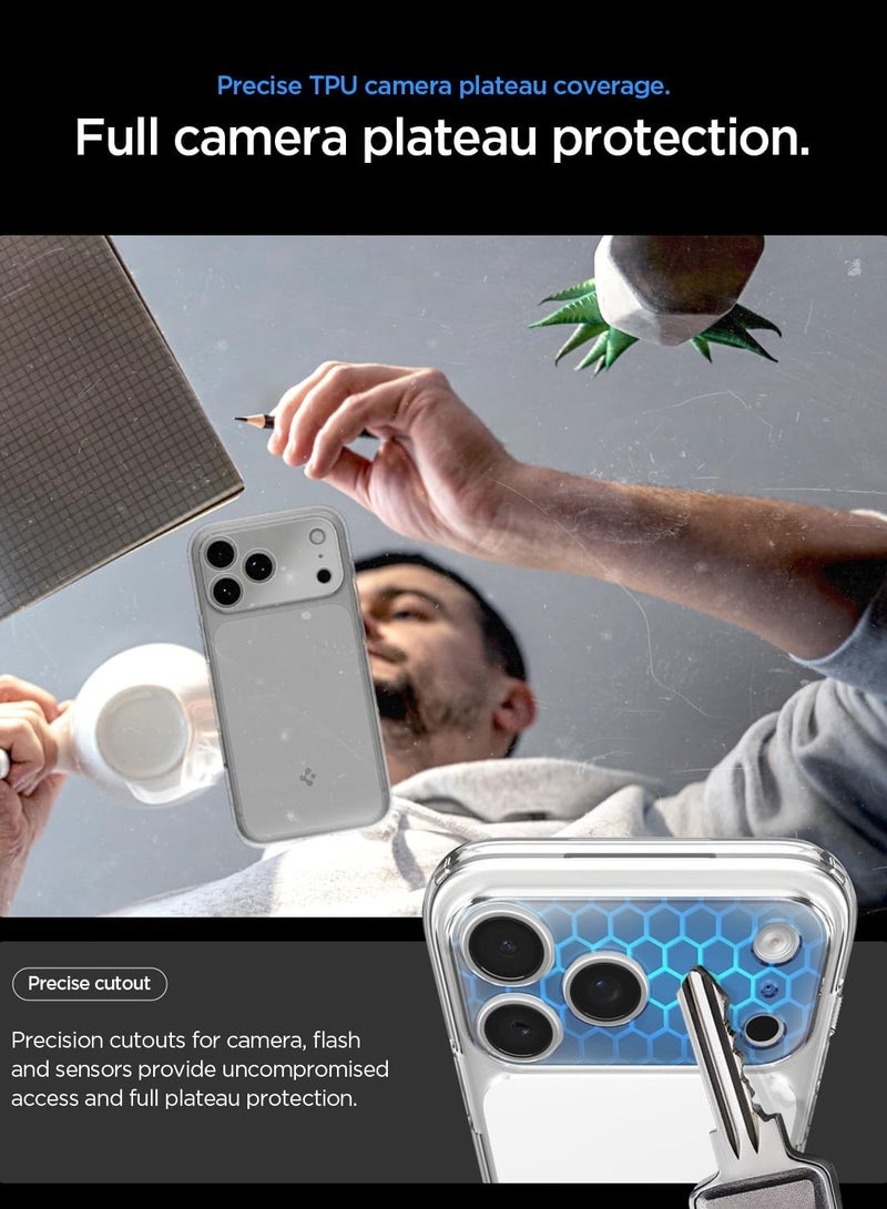 Spigen Ultra Hybrid T MagFit for iPhone 17 Pro MAX Case Cover [Camera Control Button Cover] with MagSafe (2025) - Glossy White - Image 4