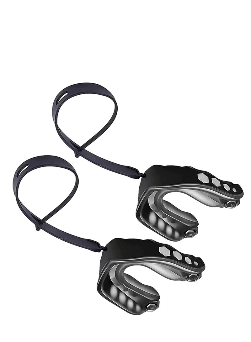 SYOSI 2Pcs Football Mouth Guard with Strap Soft Youth Mouth Guard Football Mouthpiece Professional Mouth Guard Sports for Boxing MMA Lacrosse Goggles Rugby  Basketball - Image 1
