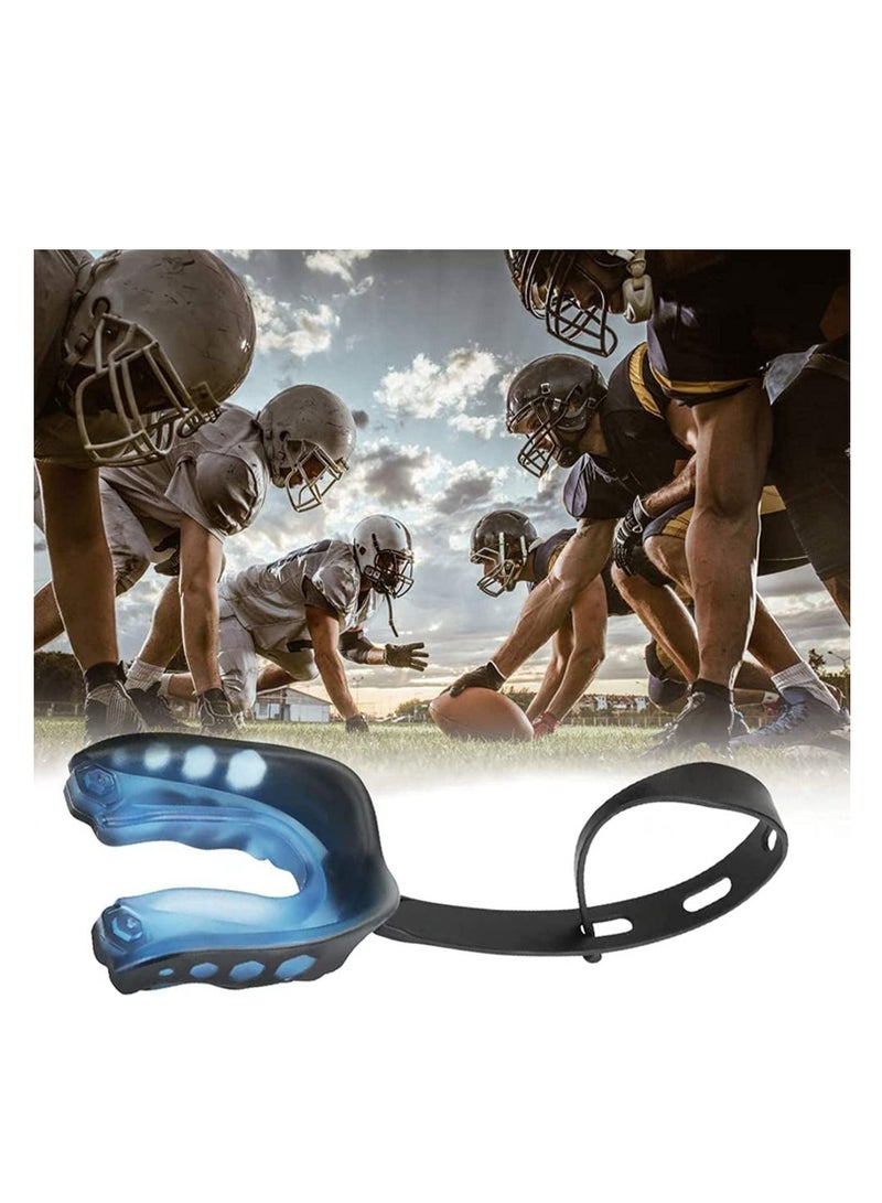 SYOSI 2Pcs Football Mouth Guard with Strap Soft Youth Mouth Guard Football Mouthpiece Professional Mouth Guard Sports for Boxing MMA Lacrosse Goggles Rugby  Basketball - Image 5