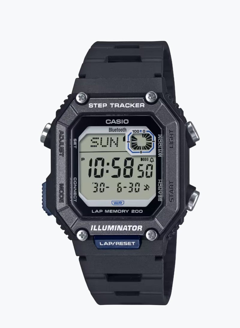 CASIO Digital Step Tracker Unisex Watch WS-B1000-1AVDF - Image 1