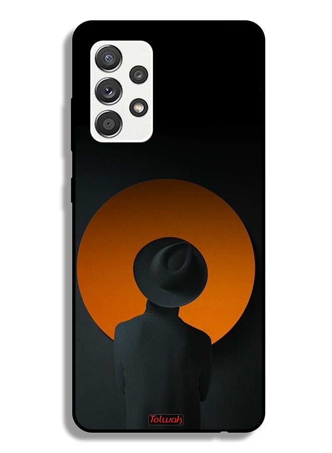 Tolwak Samsung Galaxy M32 5G Protective Case Cover Hat Boy Art - Image 1