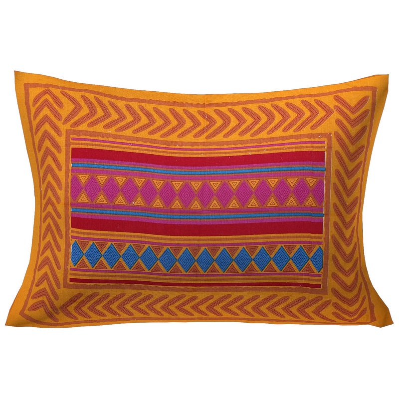 EarlyMart Comfort Rajasthani Jaipuri Traditional Sanganeri Printed 140 TC Cotton Single Size Bed Bedsheet with 1 Pillow Cover Multicolor - Image 2