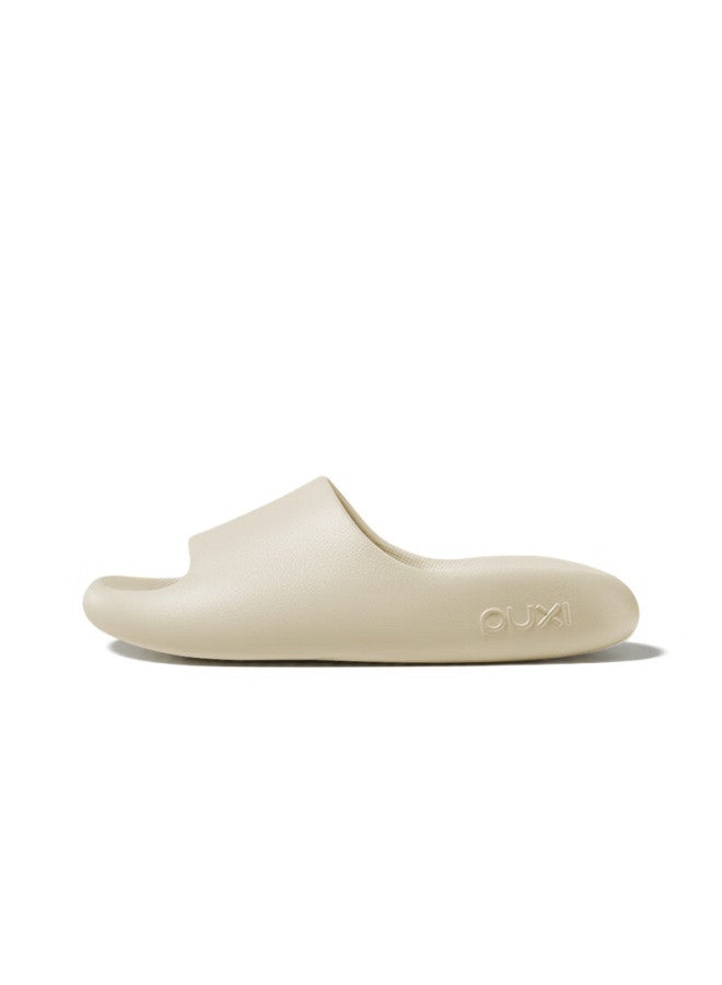 Poxi Slippers For Men And Women, Thick-soled, Comfortable, Non-slip Indoor Home Slippers For Couples, Clay Brown, Size 40-41