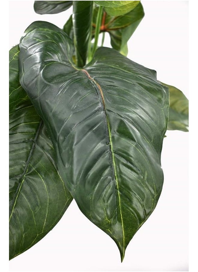 Generic Nearly Natural Real Touch Artificial Calla Plant Fake Leave 65X65X50 Cm Green-Brown  - Image 3