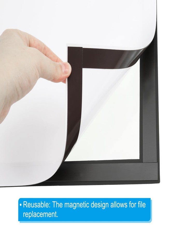 PATIKIL 12x12 Diamond Paintings Frames, Magnetic Picture Frame Diamond Art Frames Self Adhesive Magnetic Photo Frame Reusable for Refrigerator Wall, 30x30cm, Black - Image 3