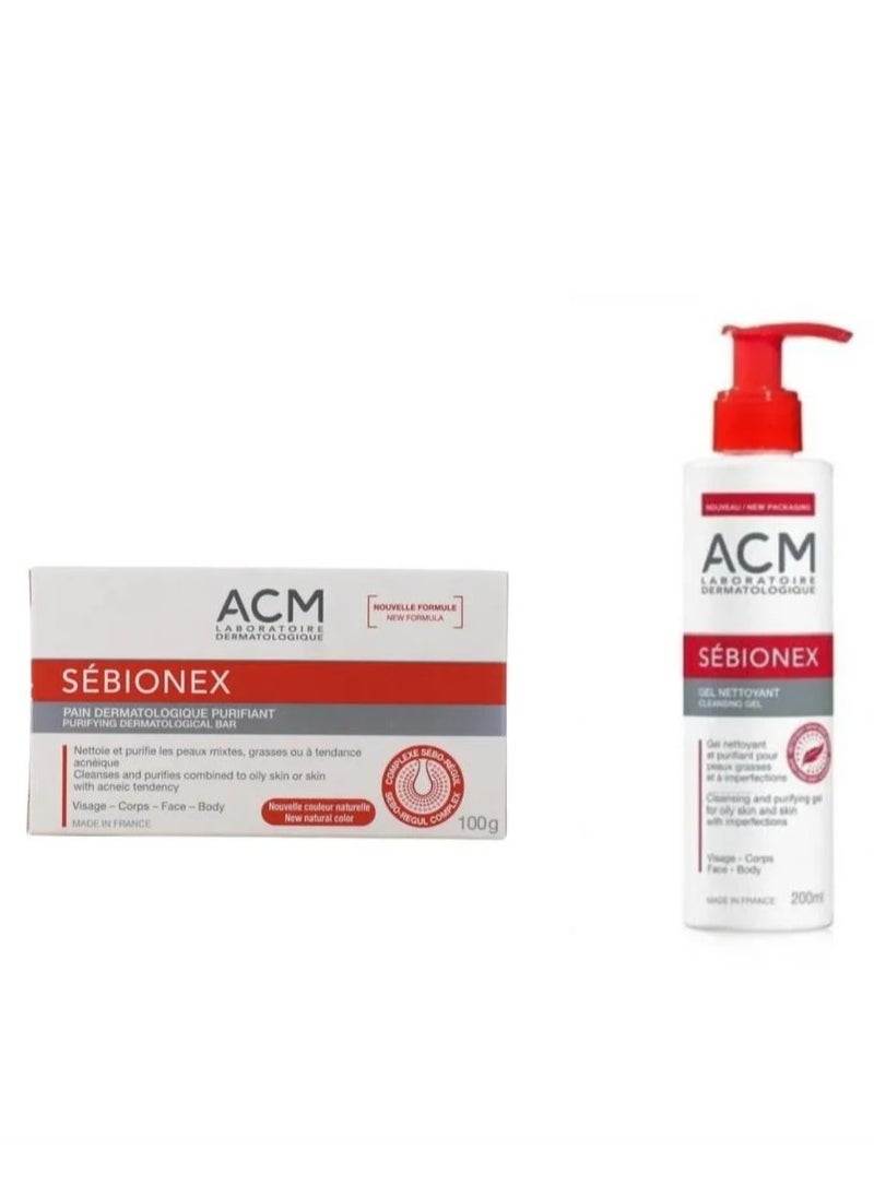 ACM Sebionex Set - Cleansing Gel & Soap  - Image 1