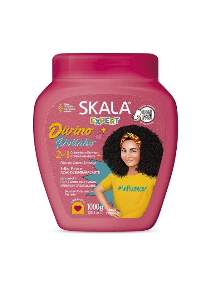 سكالا كريم ديفينو بوتينو للأطفال 2 في 1 لعلاج الشعر - 1000 جم